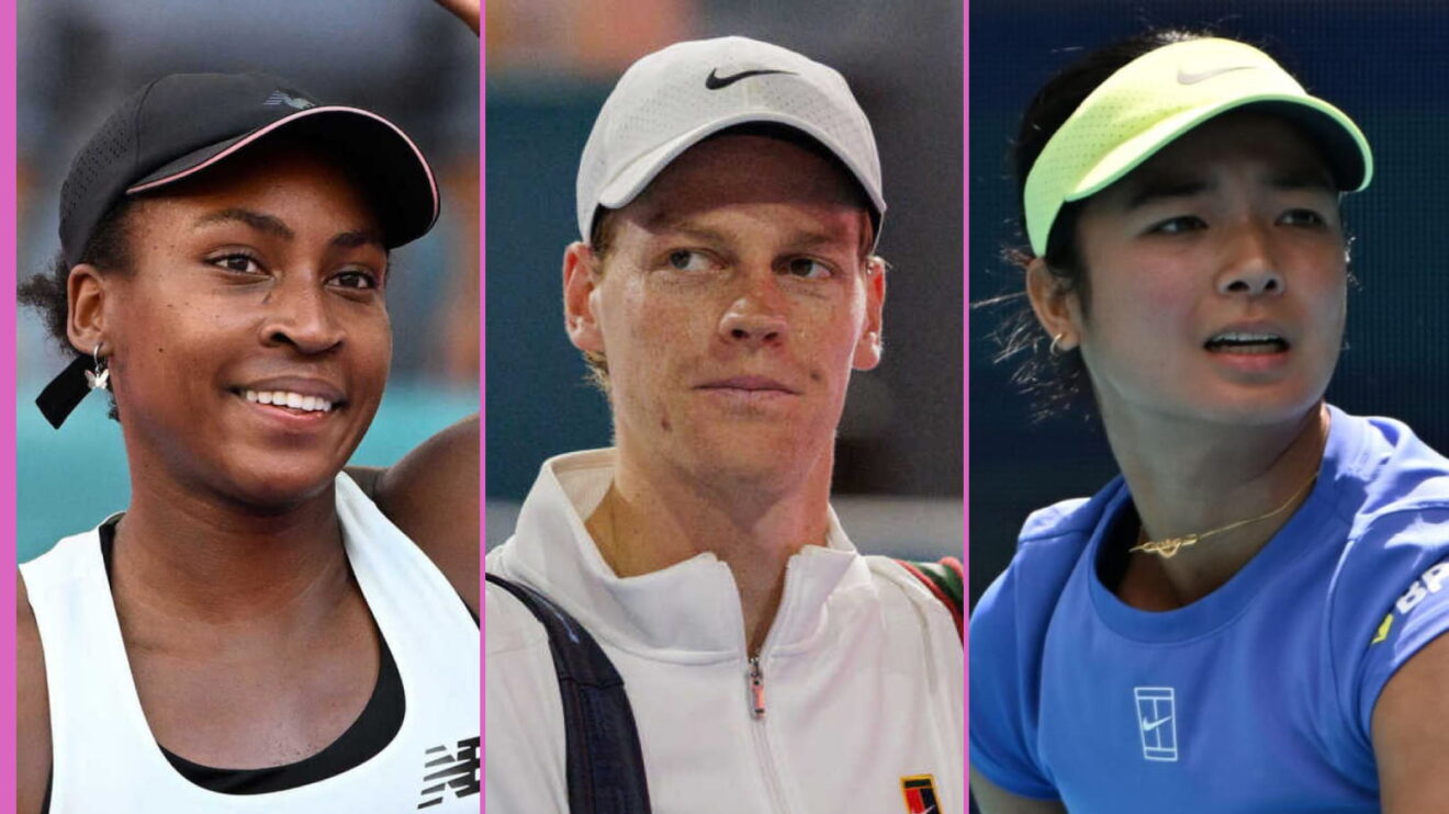 Pictured L-R: Coco Gauff, Jannik Sinner, and Alex Eala.