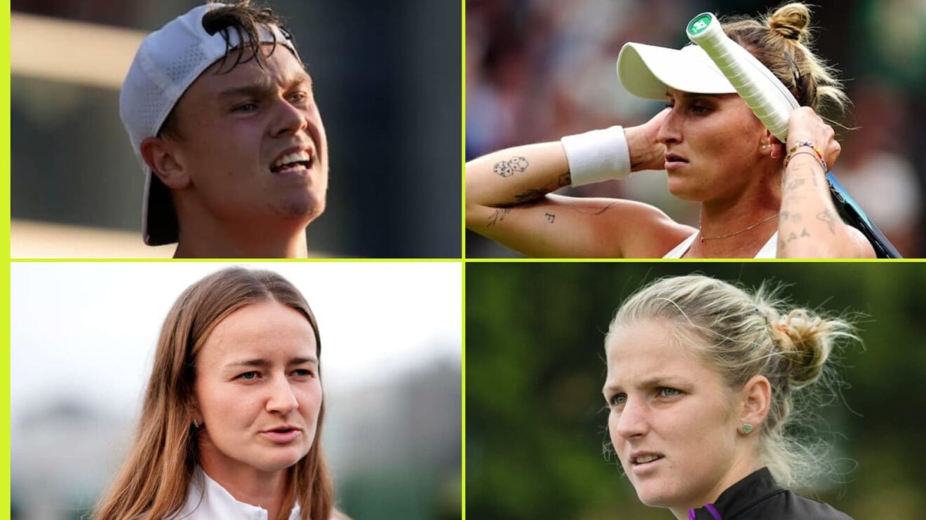 Holger Rune, Marketa Vondrousova, Barbora Krejcikova and Karolina Pliskova