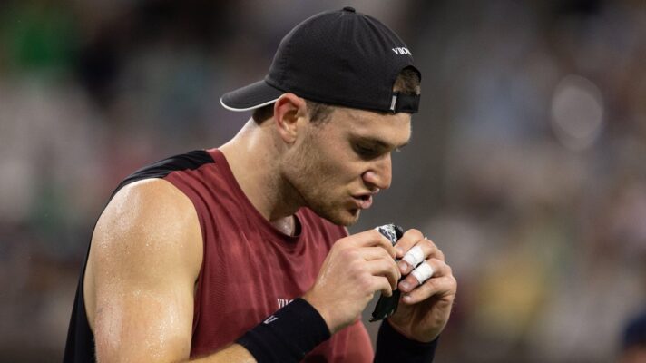 Pictured: Jack Draper during a match.