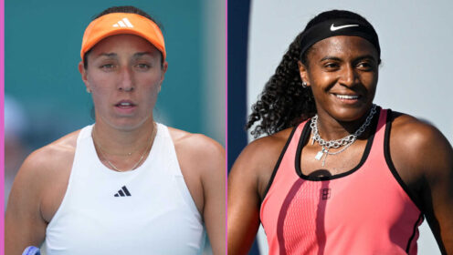 Pictured: Jessica Pegula and Hailey Baptiste