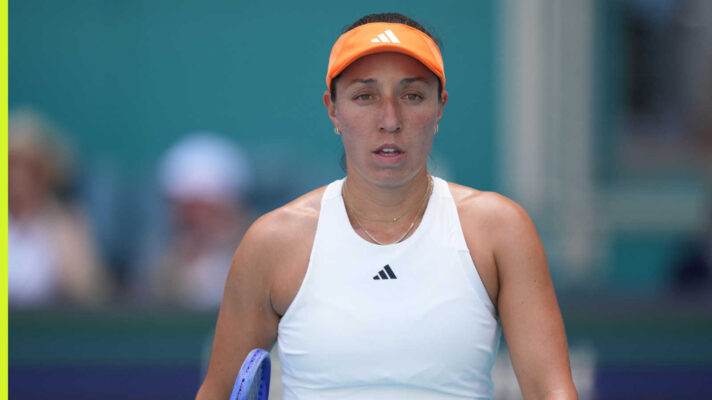 Pictured: Jessica Pegula during a match