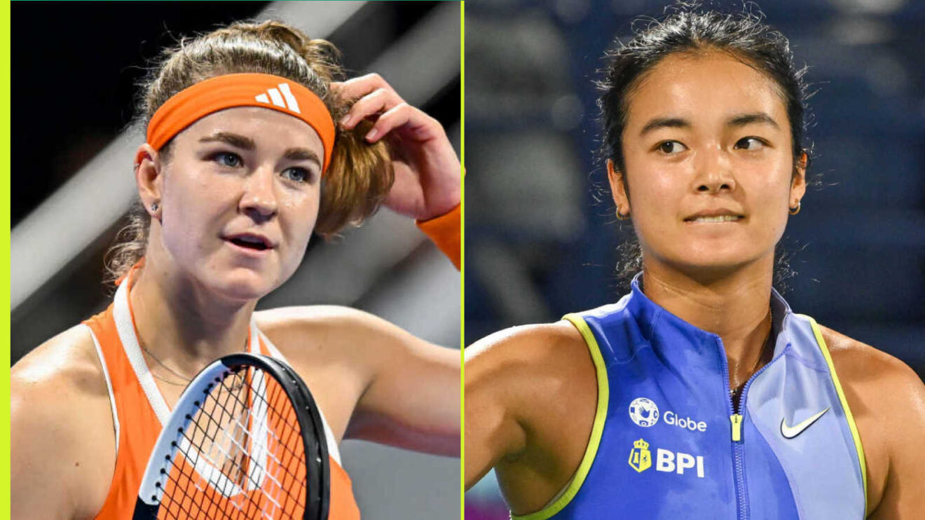 Pictured: Karolina Muchova and Alex Eala