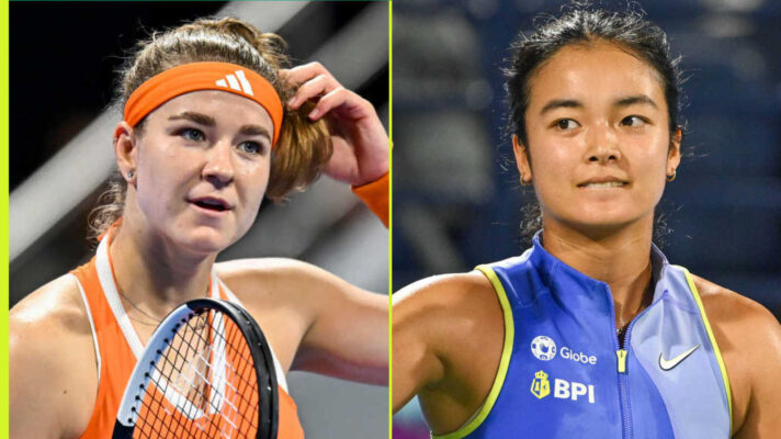 Pictured: Karolina Muchova and Alex Eala