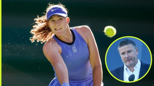 Mirra Andreeva and Yevgeny Kafelnikov