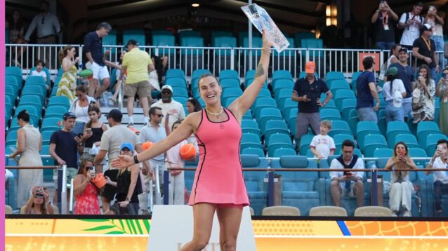 Aryna Sabalenka wins in Miami