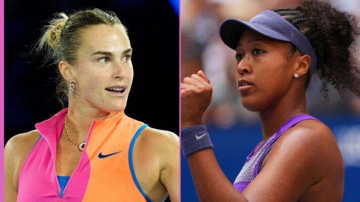 Pictured L-R: Aryna Sabalenka and Naomi Osaka.