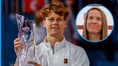 Pictured: Jannik Sinner and Justine Henin.
