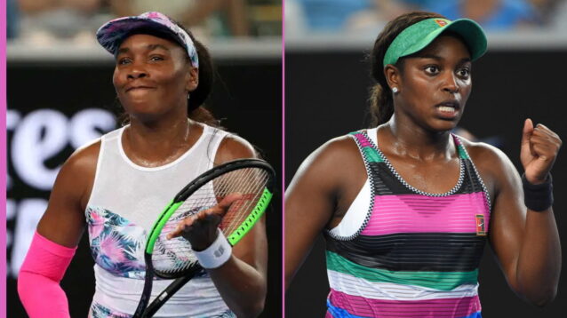 Pictured L-R: Venus Williams and Sloane Stephens.