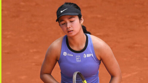 A disappointed Alex Eala