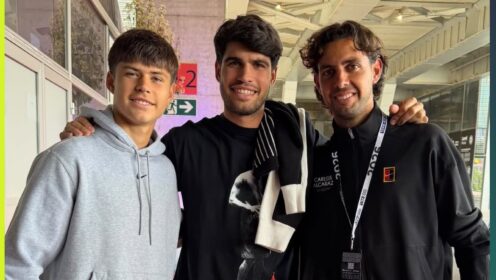 Carlos Alcaraz and his brother Jamie