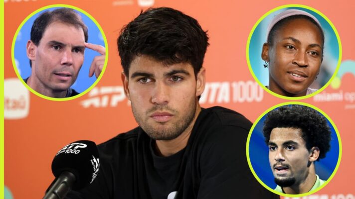 Rafael Nadal, Coco Gauff, Arthur Fils and Carlos Alcaraz