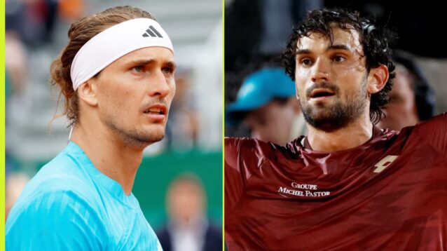 Alexander Zverev and Valentin Vacherot in Monte Carlo