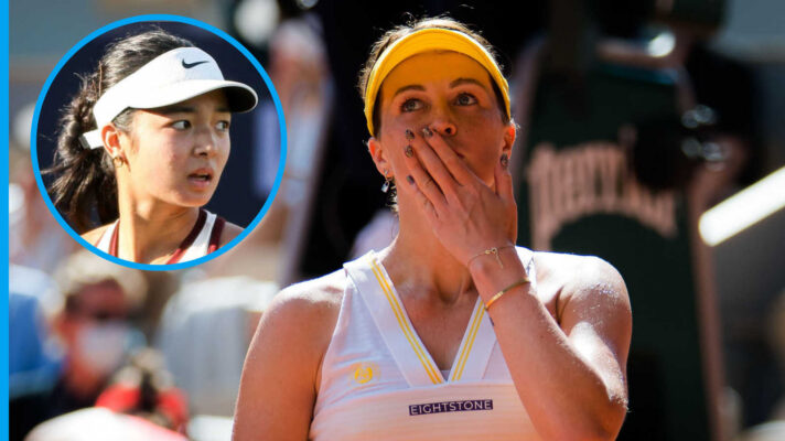 Pictured: Anastasia Pavlyuchenkova with Alex Eala inset