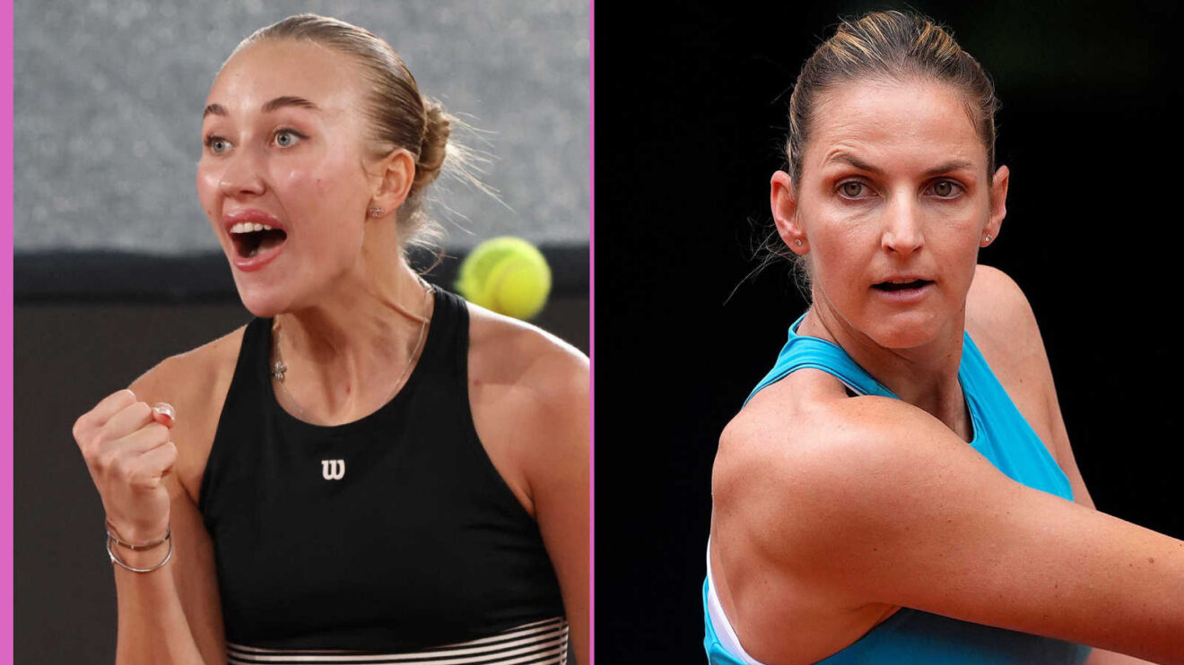 Pictured: Anastasia Potapova and Karolina Pliskova