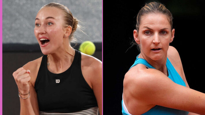 Pictured: Anastasia Potapova and Karolina Pliskova