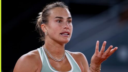 Aryna Sabalenka at the Madrid Open