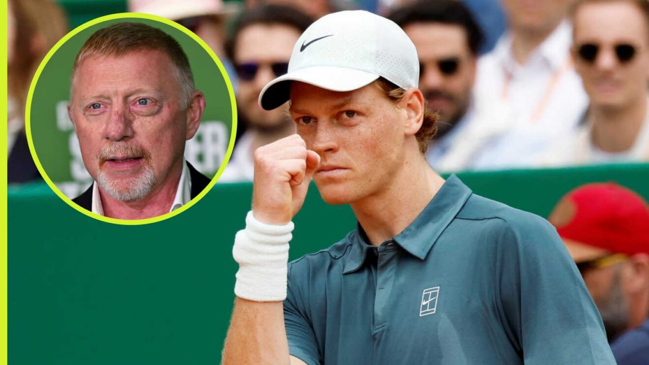 Jannik Sinner and Boris Becker