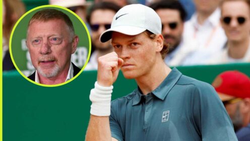 Jannik Sinner and Boris Becker