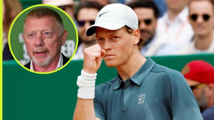 Jannik Sinner and Boris Becker