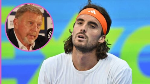 Boris Becker and Stefanos Tsitsipas