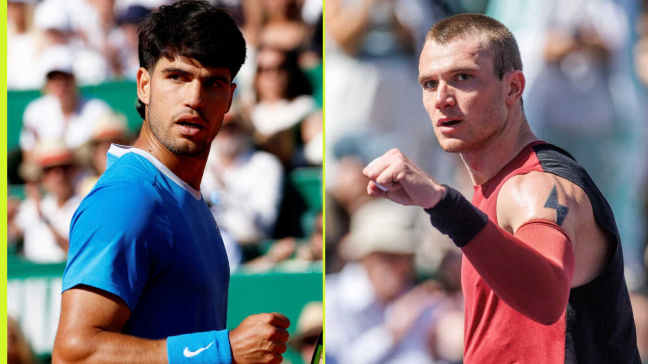 Pictured: Carlos Alcaraz and Jack Draper