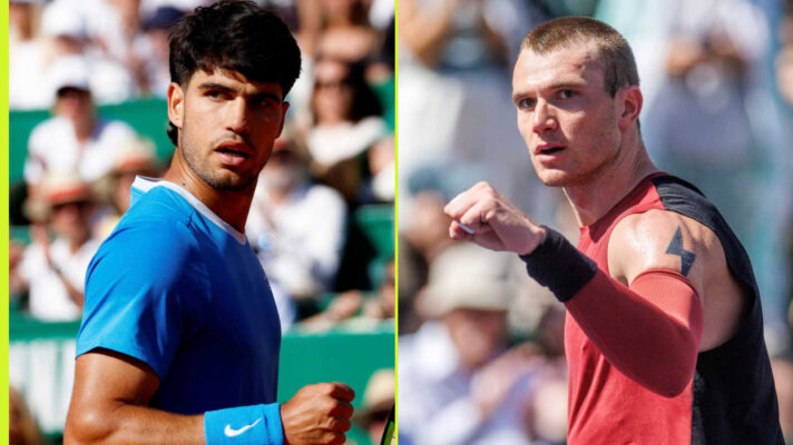 Pictured: Carlos Alcaraz and Jack Draper