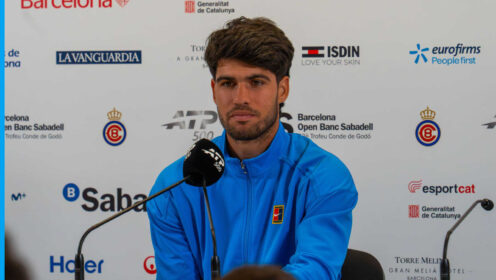 Pictured: Carlos Alcaraz press conference