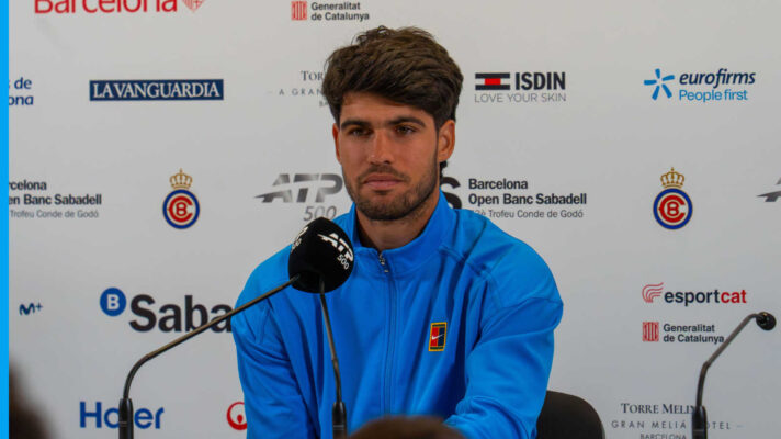 Pictured: Carlos Alcaraz press conference