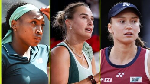 Coco Gauff, Aryna Sabalenka and Elena Rybakina at the Madrid Open
