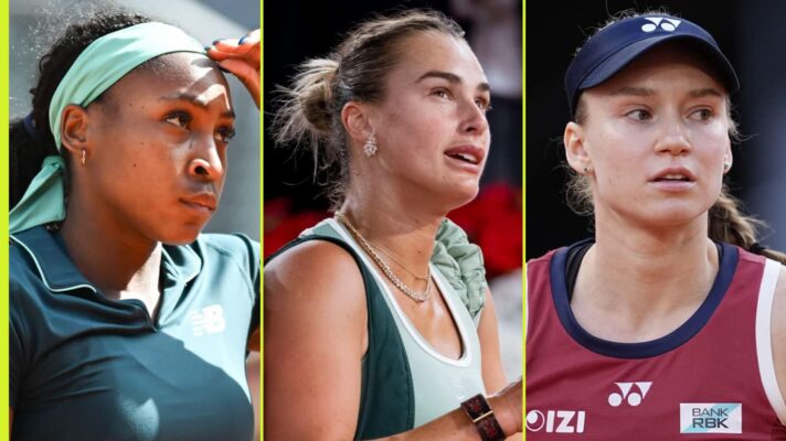 Coco Gauff, Aryna Sabalenka and Elena Rybakina at the Madrid Open