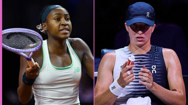 Pictured: Coco Gauff and Iga Swiatek