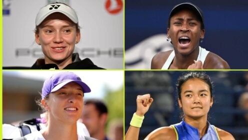 Elena Rybakina, Coco Gauff, Iga Swiatek and Alex Eala