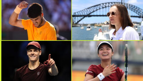 Carlos Alcaraz, Iga Swiatek, Jannik Sinner and Alex Eala