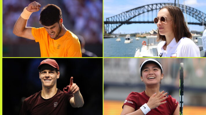 Carlos Alcaraz, Iga Swiatek, Jannik Sinner and Alex Eala