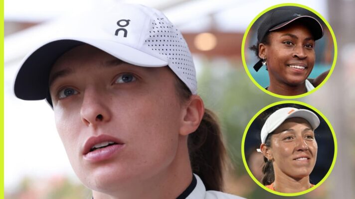 Iga Swiatek, Coco Gauff and Jessica Pegula
