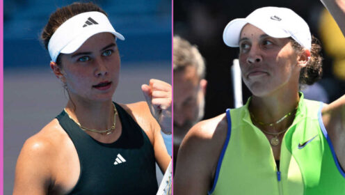 Pictured: Iva Jovic and Madison Keys