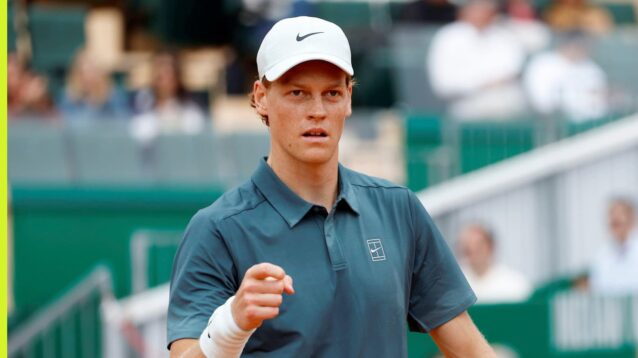 Jannik Sinner in Monte Carlo