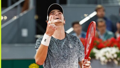 Joao Fonseca at the Madrid Open