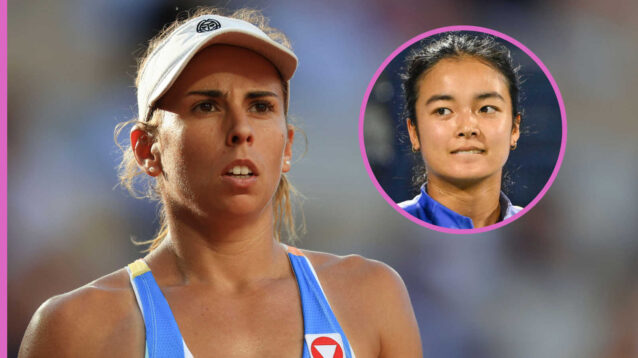 Pictured: Julia Grabher with Alex Eala inset