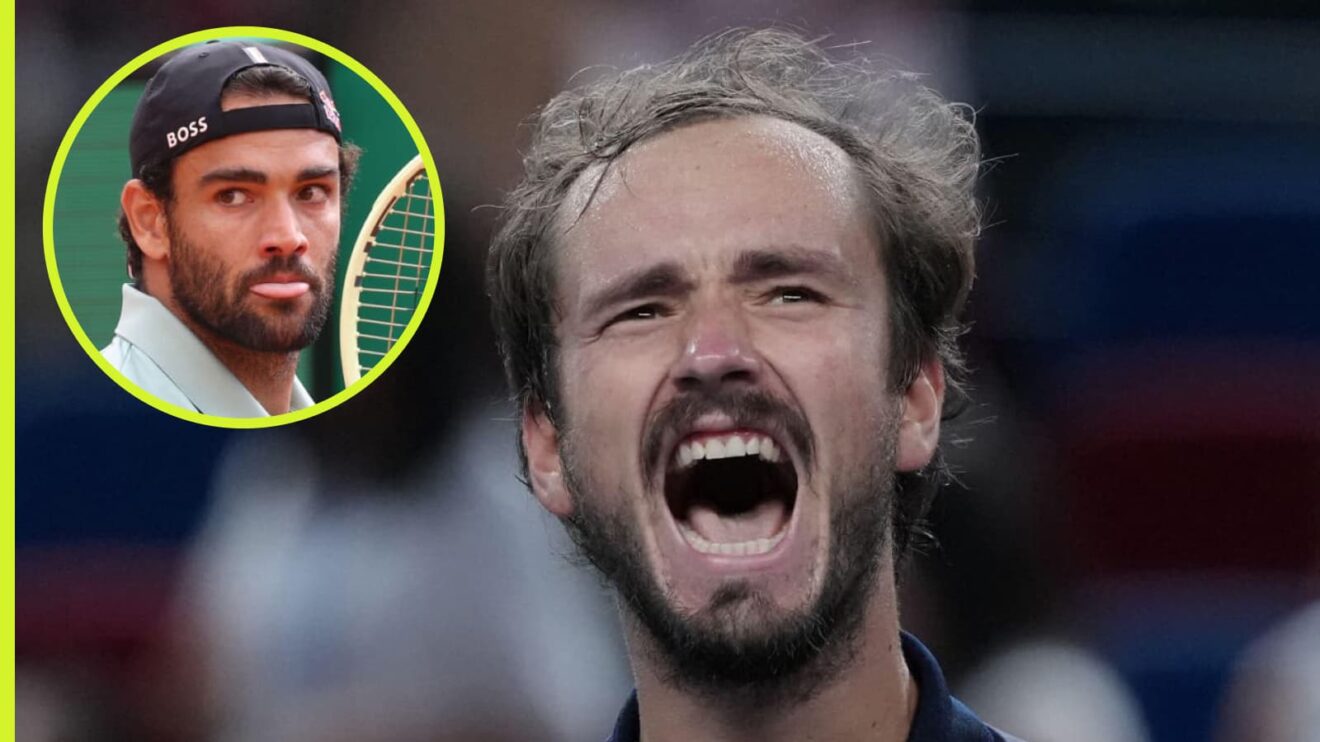 Matteo Berrettini and Daniil Medvedev