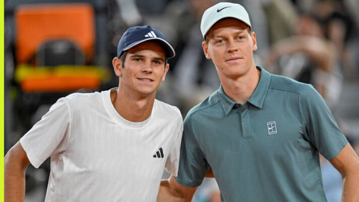 Pictured: Rafael Jodar and Jannik Sinner
