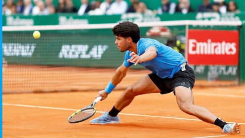 Carlos Alcaraz on clay