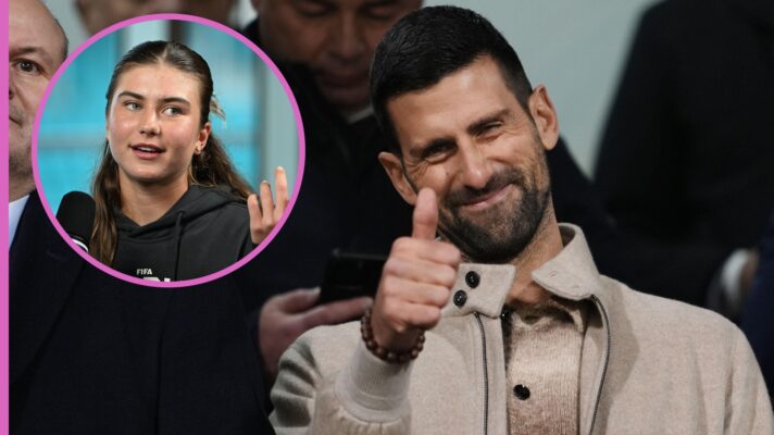 Iva Jovic and Novak Djokovic