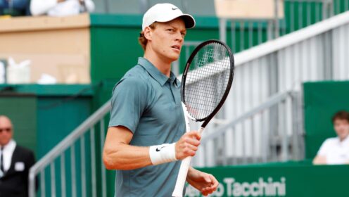 Jannik Sinner in Monte-Carlo