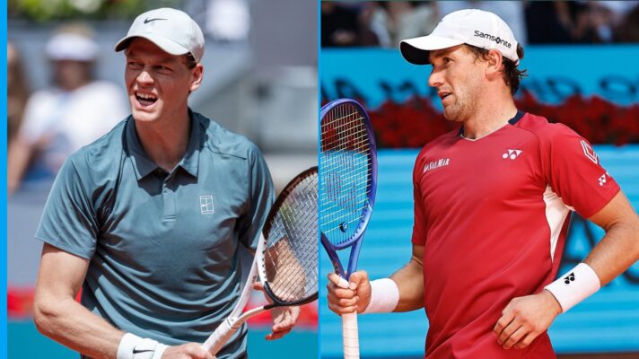 Jannik Sinner and Casper Ruud