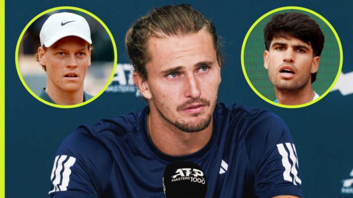 Alexander Zverev, Jannik Sinner and Carlos Alcaraz