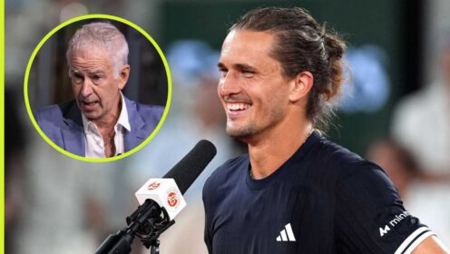John McEnroe and Alexander Zverev