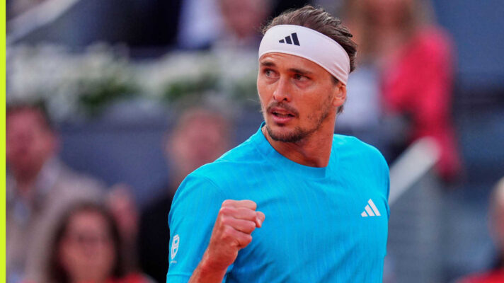 Alexander Zverev at the Madrid Open