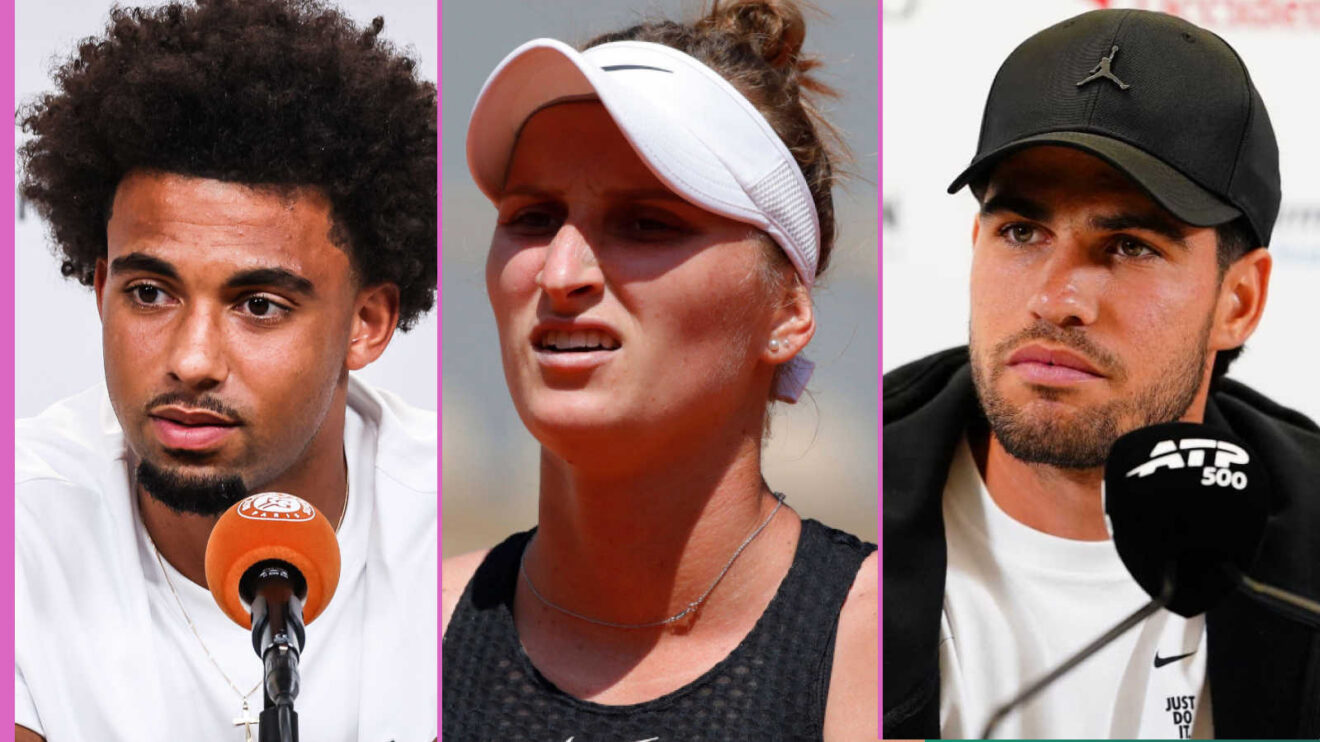 Pictured: Arthur Fils Marketa Vondrousova and Carlos Alcaraz