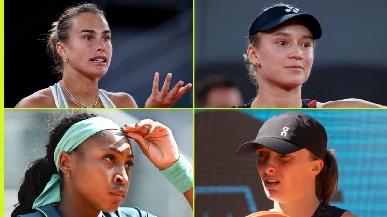 Aryna Sabalenka, Elena Rybakina, Coco Gauff and Iga Swiatek in Madrid
